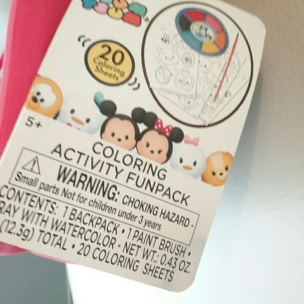 Tsum Tsum Mini Backpack With Coloring Sheets Paint - Picture 3 of 4